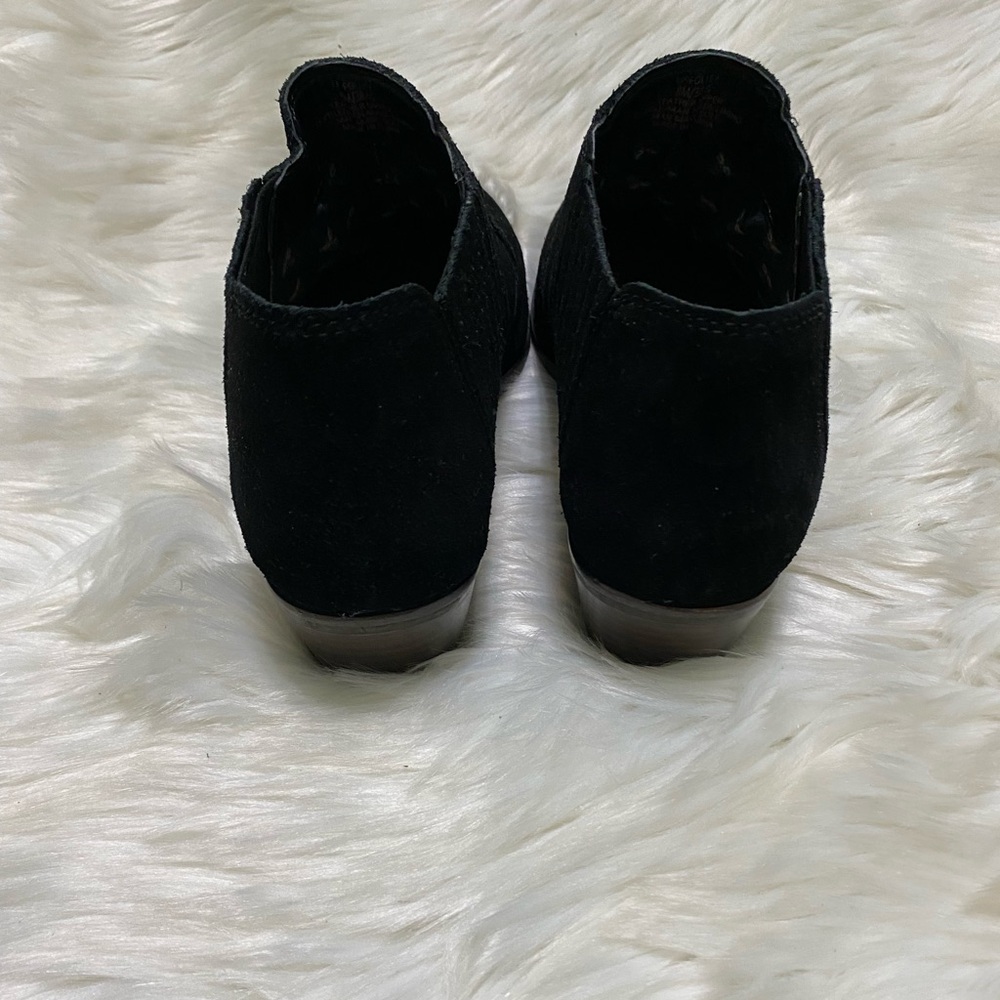 Lucky Brand Women's Folley Black Suede Ankle Booties Sz 8 - Picture 6 of 7